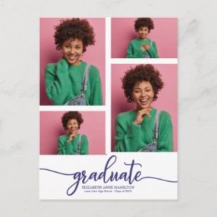 Carte Postale Annonce de remise de diplôme de lycée 4 Photo Post