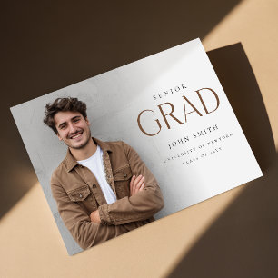 Carte Postale Annonce de remise de diplômes moderne maître de ph