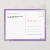 Carte Postale Annonce de report de la première communion florale (Dos)