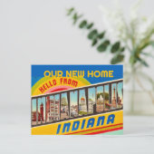 Carte Postale Annonce de salutation d'Indianapolis IN (Debout devant)