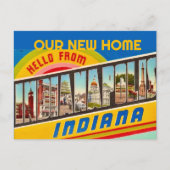 Carte Postale Annonce de salutation d'Indianapolis IN (Devant)