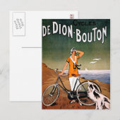 Carte Postale Annonce de vélo, 1925 (Devant / Derrière)