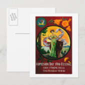 Carte Postale Annonce du jour d'admission, Festival d'État (Devant / Derrière)