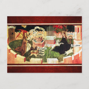 CARTE POSTALE ANNONCE EN TANT QUE CHASSE MYSTIQUE D'UNICORN