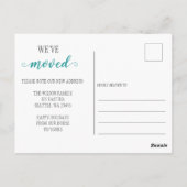 Carte Postale Annonce festive de déménagement pour les nouvelles (Dos)