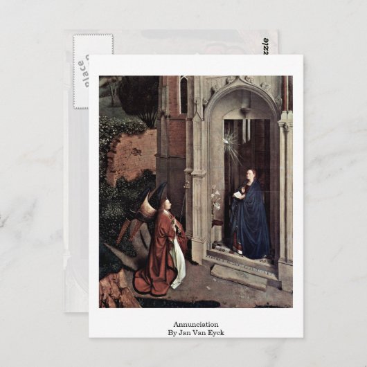 Carte Postale Annonce Par Jan Van Eyck (Devant / Derrière)