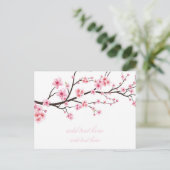 CARTE POSTALE ANNONCE PLATE : FLEURS DE SAKURA (Debout devant)