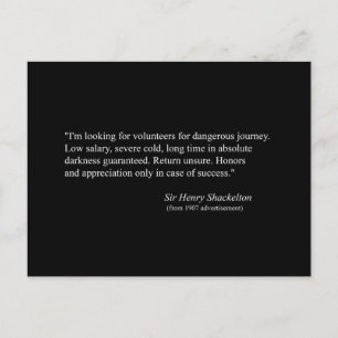 Carte Postale Annonce pour 1907 Shackelton NIMROD Expédition