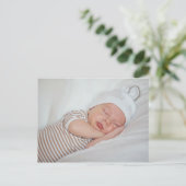 Carte Postale Annonce simple et moderne de photo de bébé (Debout devant)