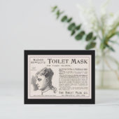Carte Postale Annonce sur le masque de toilettes de Mme Rowley (Debout devant)