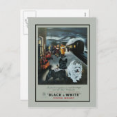 Carte postale Annonce vacances vintage (Devant / Derrière)