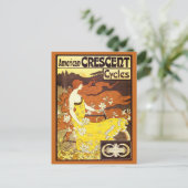Carte Postale Annonce Vélo Art Nouveau vintage (Debout devant)