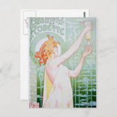 Carte Postale Annonce vintage Absinthe (Devant / Derrière)