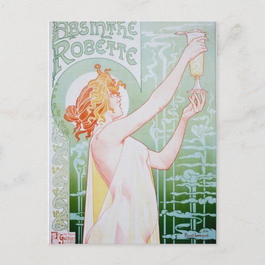 Carte Postale Annonce vintage Absinthe (Devant)