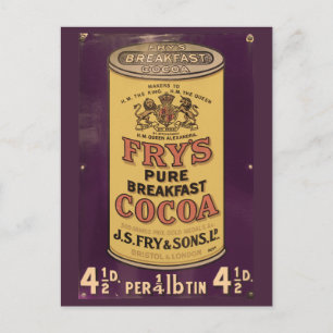 Carte Postale Annonce vintage au cacao de Fry