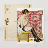 Carte Postale Annonce Vintage pour Hosiery Holeproof (Devant / Derrière)