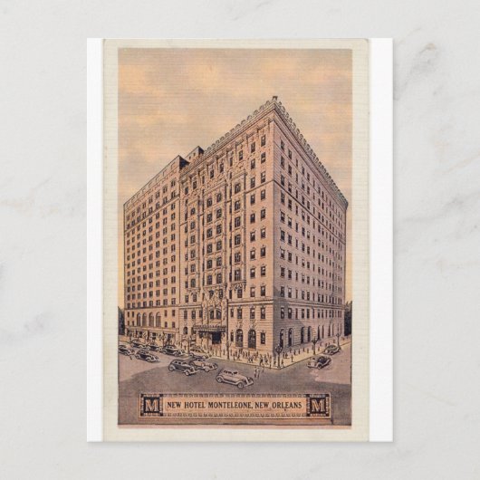 Carte Postale Annonce vintage, pour Hotel Monteleone (Devant)