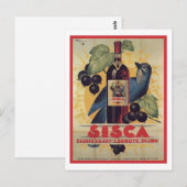Carte Postale Annonce Vintage Sisca (Devant / Derrière)