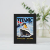 Carte Postale Annonce voyage Titanic RMS (Debout devant)