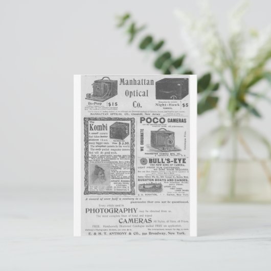 Carte Postale Annonces de caméra (Debout devant)