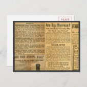 Carte Postale Annonces Médicales 1907 (Devant / Derrière)