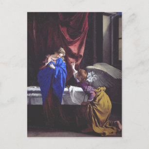 Carte Postale Annonciation à la Sainte Vierge Marie par Orazio