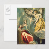 Carte Postale Annonciation, ch.1595-1600 (Devant / Derrière)