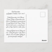 Carte Postale Annonciation de Godfried Schalcken (Dos)