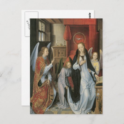 Carte Postale Annonciation de Hans Memling (Devant / Derrière)
