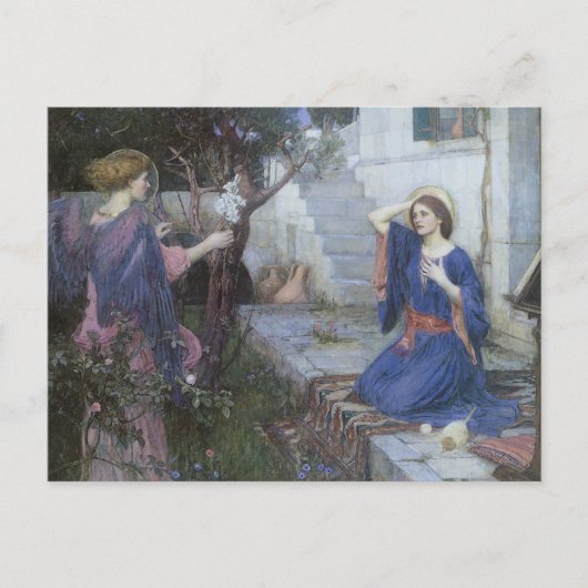 Carte Postale Annonciation de John William Waterhouse (Devant)