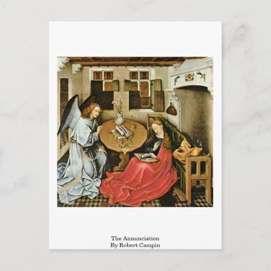 Carte Postale Annonciation De Robert Campin (Devant)