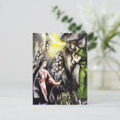 Carte Postale Annonciation d'El Greco Vierge Marie (Debout devant)