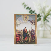 Carte Postale Annonciation et saints, 1500 (Debout devant)