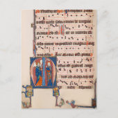 Carte Postale Annonciation Manuscrit lumineux médiéval (Devant)