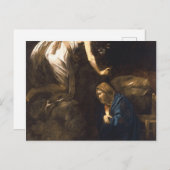 Carte Postale Annonciation Par Caravaggio (Devant / Derrière)