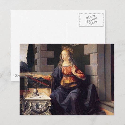 Carte Postale Annonciation - Vierge (Devant / Derrière)