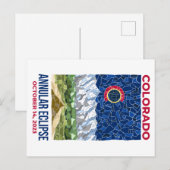 Carte postale annuelle Eclipse du Colorado (Devant / Derrière)