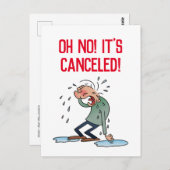 Carte Postale Annulation du dessin de l'événement d'annulation r (Devant / Derrière)