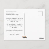Carte Postale Annulation du dessin de l'événement d'annulation r (Dos)