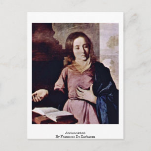 Carte Postale Annunciation By Francisco De Zurbaran