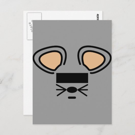 Carte Postale anonymat. (Devant / Derrière)