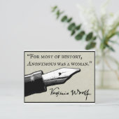 Carte Postale Anonymous était une femme (Debout devant)