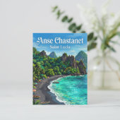 Carte Postale Anse Chastanet Sainte-Lucie (Debout devant)
