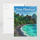 Carte Postale Anse Chastanet Sainte-Lucie (Devant / Derrière)