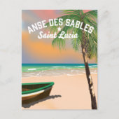 Carte Postale Anse Des Sables Sainte-Lucie (Devant)