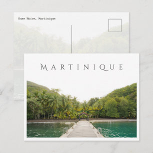Carte Postale Anse Noire (Plage de sable noir), voyage à la Mart