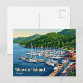 Carte Postale Anse Snug, île Bowen Canada (Devant / Derrière)