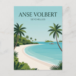 Carte Postale Anse Volbert, île de Praslin Seychelles