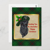 Carte Postale Anstruther Clan Badge & Tartan Christmas (Devant / Derrière)