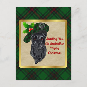 Carte Postale Anstruther Clan Badge & Tartan Christmas